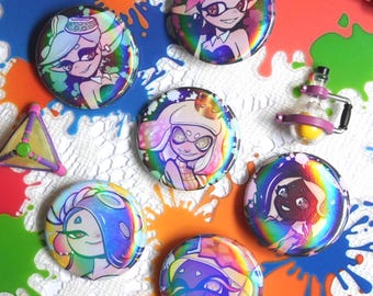 Splat Idols Holographic Buttons