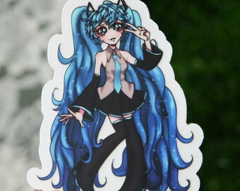 Hatsune Miku Clear Vinyl Sticker