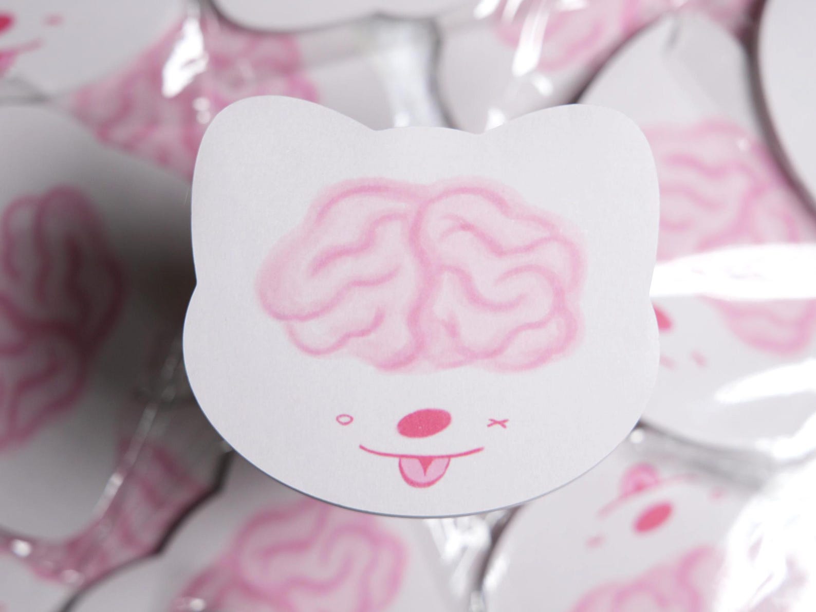 Pastel Guro Silly Brain Sticky Notes , Journaling, Office Supply ...