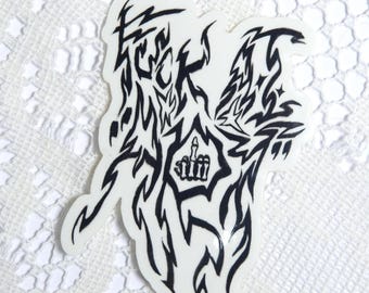 Fuck A.I. "Art" Transparent Waterproof Vinyl Sticker