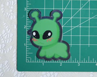 Alien Creature Holographic Vinyl Sticker