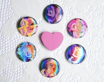 Pony Holographic Buttons MLP