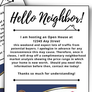 Real Estate Open House Invitation, REALTOR Marketing Flyer (5x7 Digital Download)