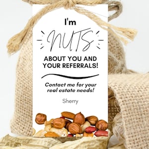 Referral Marketing, I'm Nuts About Your Referrals, Realtor Nuts Pop-By, Real Estate Client Marketing, Lender to Realtor Marketing