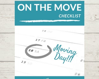 For Sale By Owner Marketing, Real Estate Moving Checklist, Contract to Close, Weekly Reminders Up To Closing Day, Editable Template