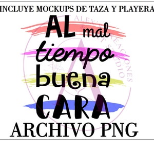 PNG en MOCKUP afbeelding voor cup en T-shirt. Slecht weer goed gezicht. Digitale download. ontwerpen. verjaardag. Vriend. paar. motivatie.