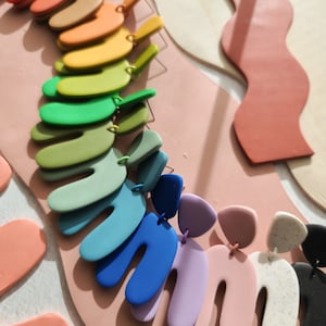 The Lara Arch Polymer Clay Statement Earring Handmade by Made by Maeberry