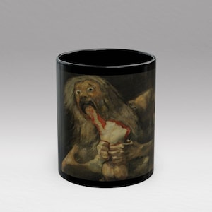 Francisco Goya Saturn Devouring His Son Coffee Mug - Baroque Art Ceramic Mug, Dishwasher and Microwave Safe, 11oz and 15oz Sizes