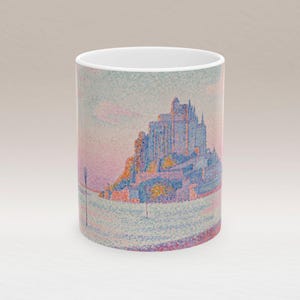 Mont Saint-Michel Mug: Paul Signac French Painting, Art Lover Gift