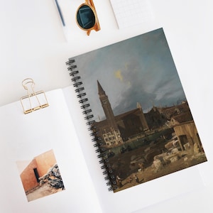 Vintage Art Spiral Notebook: Canaletto&#39;s Stonemasons Yard, Ruled