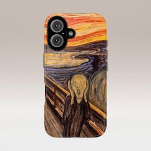 The Scream Phone Case - Edvard Munch Art Protection | Impact-Resistant and Wireless Charging Case