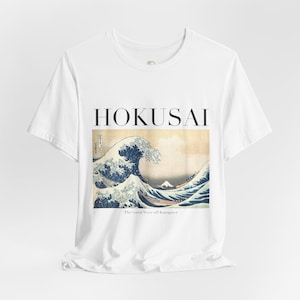 The Great Wave Off Kanagawa T-Shirt | Hokusai Art Tee | 100% Cotton Japanese Masterpiece