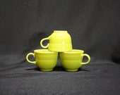 Fiesta Ware, Homer Laughlin, Tea Cup, Mug, Cup, Loop Handle, Lemongrass Lime Green, Post-86, Sold Individually, 3 cups available