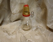 Glass Nut Grinder with Lid, Nut Mill, Herb Chopper, Nut Chopper, Spice Grinder, Hand Crank, Turn Key crank, measuring cup lid, dripcut jar