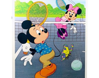 ミッキーマウスとミニーマウスのジグソーパズル 100ピース 1990年代