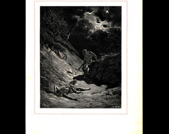 Muerte de Abel - Gustave Doré 1953. Plato de edición limitada - Copia 143