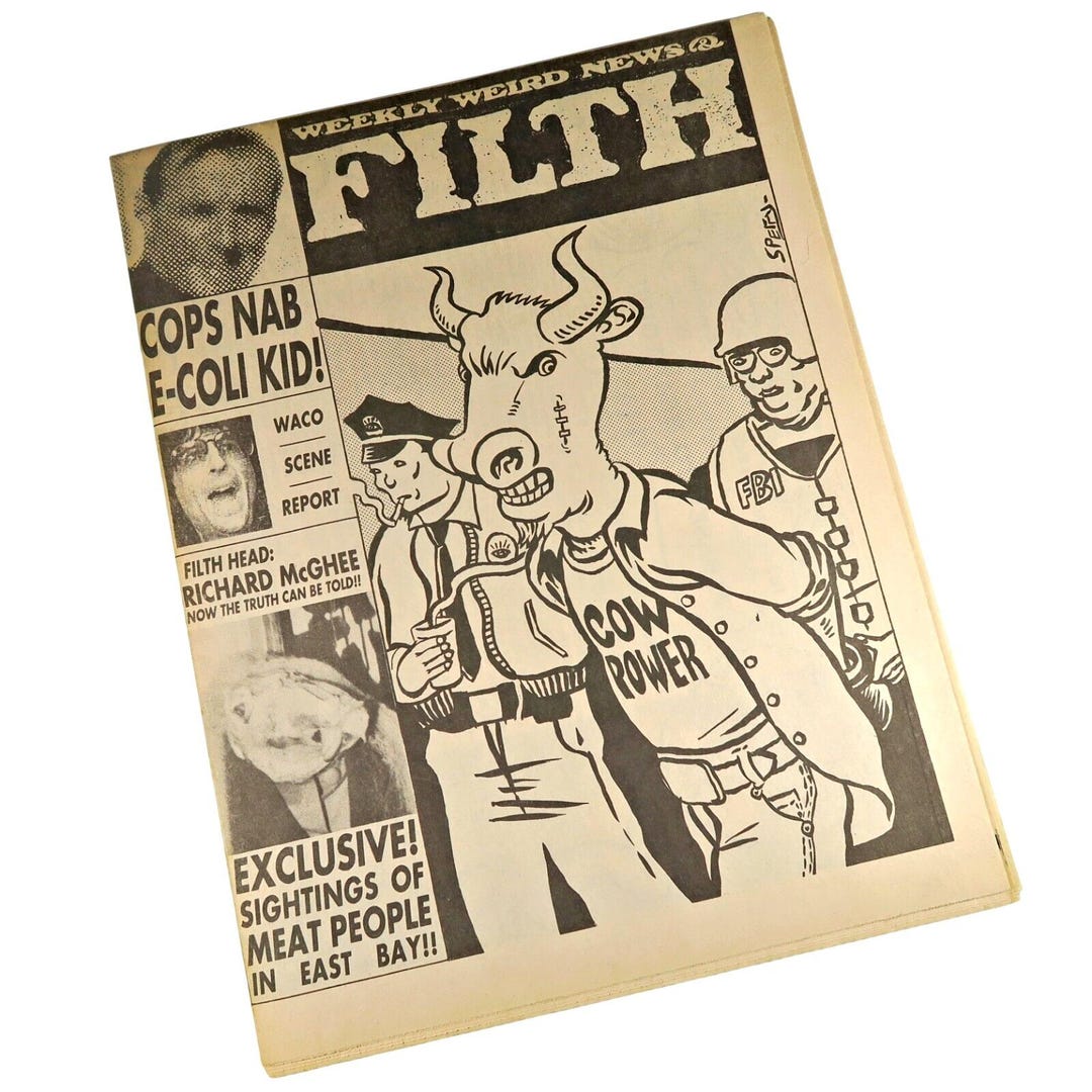 Weekly Weird News & Filth (1993) – Chuck Sperry SF Alt-zine Newspaper ...