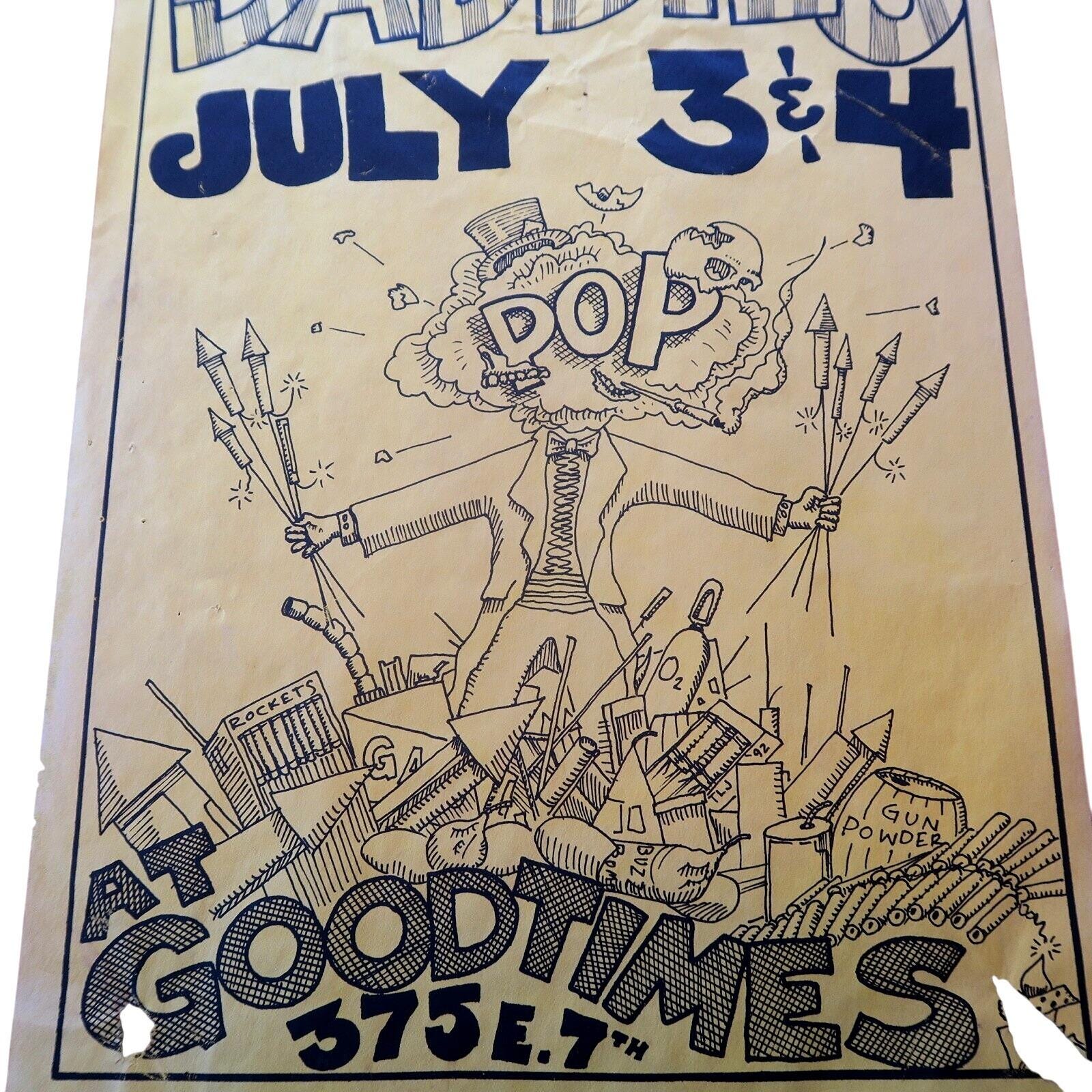 Early 1990s Cherry Poppin Daddies Eugene Oregon Show 11x17 Concert