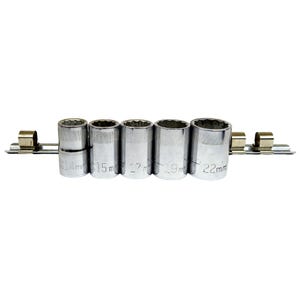 Jogo de Soquetes Métricos Craftsman de 5 Peças com Encaixe de 1/2" em Trilho – 14–22 mm, V/VV/G