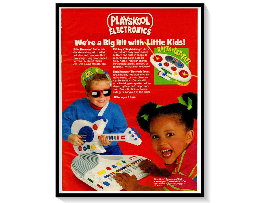 Playskool Electronic Instruments Print Ad Vintage 1993 - Etsy