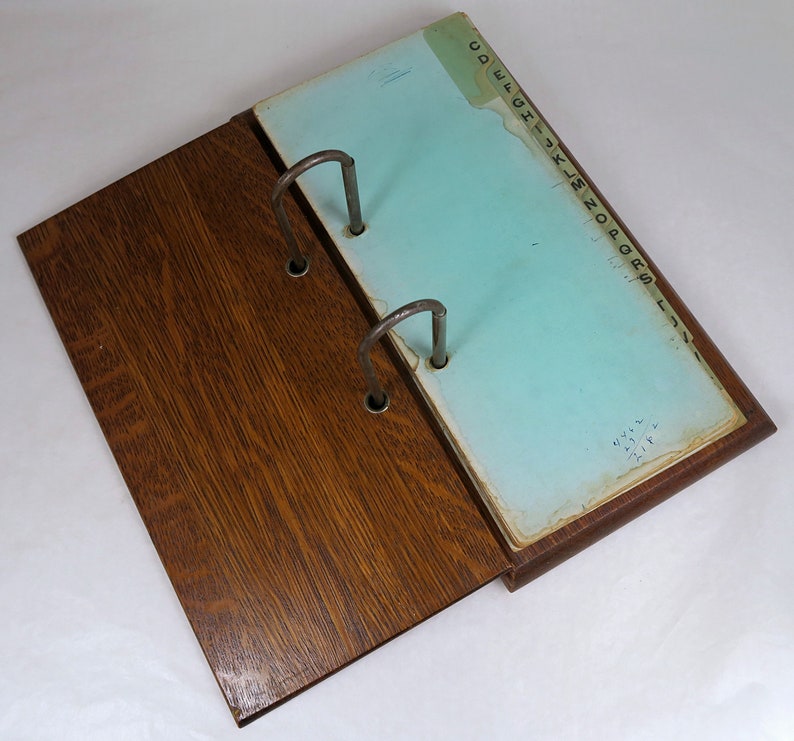 Wood 2ring Receipt or Document Binder Vintage 19121964 Etsy