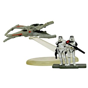 1990s Micro Machines Star Wars Lot - Stormtroopers, X‑Wing & Stand