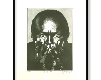 Miles Davis “Miles” Print - Jennifer Scanlon Signed 1992/94 - Matte Lithograph
