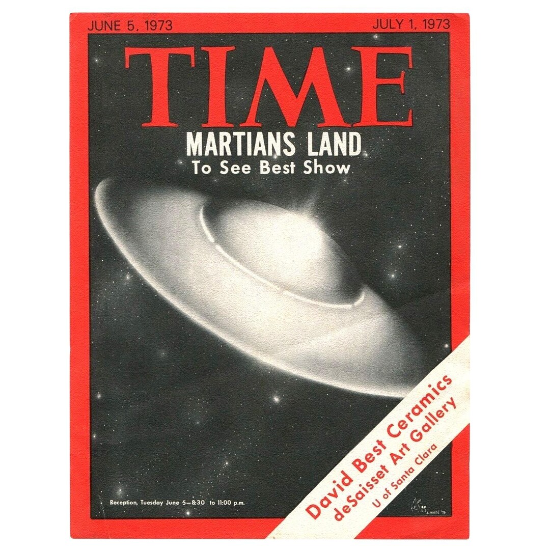 1973 Stanley Mouse & Alton Kelley Handbill: Time Martians Art Show