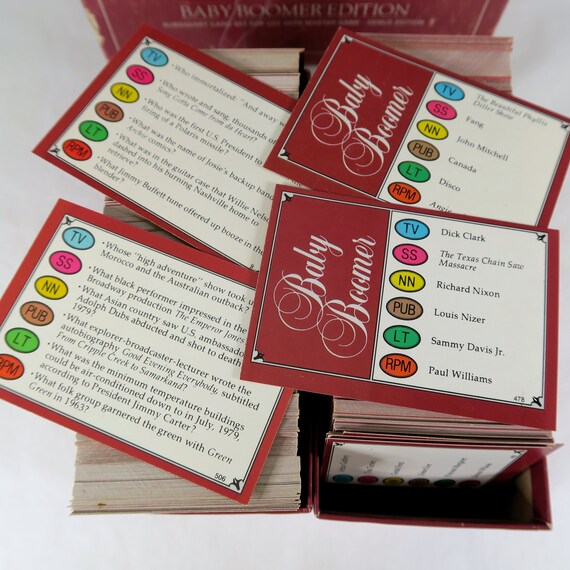 Trivial Pursuit Baby Boomer Edition 1983 Subsidiary Card Set No 10 Horn Abbot for sale online 