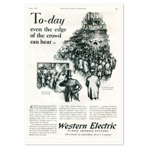 1929 Western Electric Magazine Advertisement - Earle Winslow Illustration