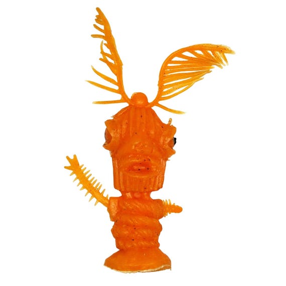 Vintage Rubber Uglies Monster – Orange Miscast Jiggler, Hong Kong