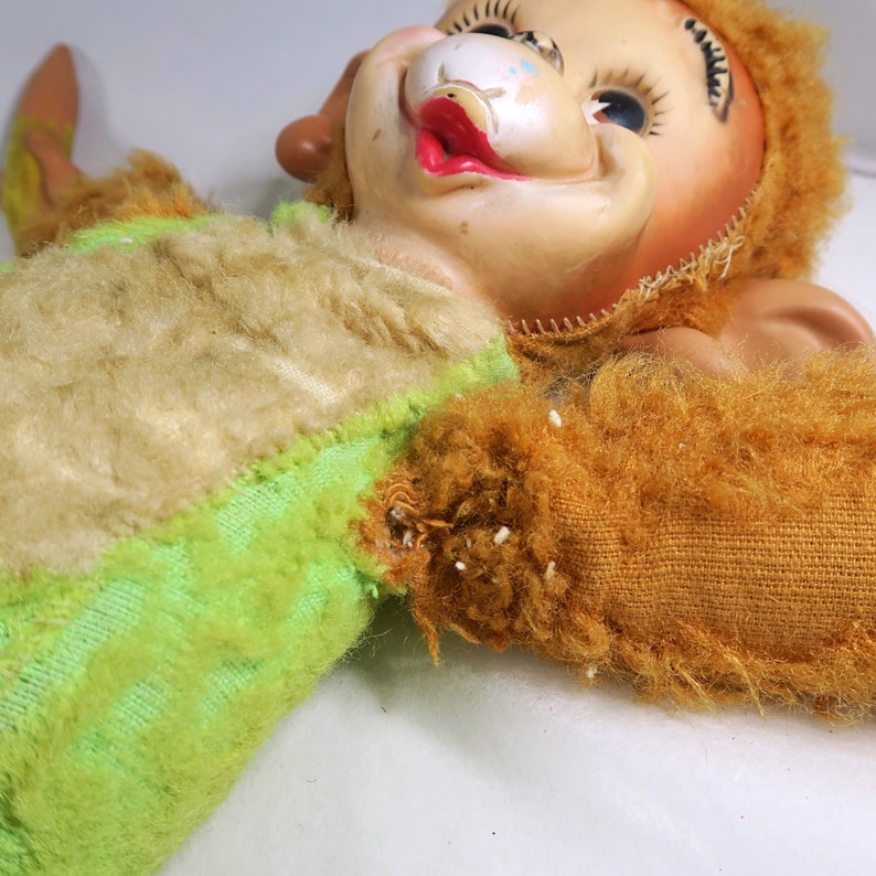 My Toy Rubber Face Plush Monkey with Banana Vintage 1967 | Etsy