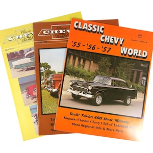 Classic Chevy World Magazines – 1979 års nummer maj–juli, Chevrolet Club-set från 1955–1957