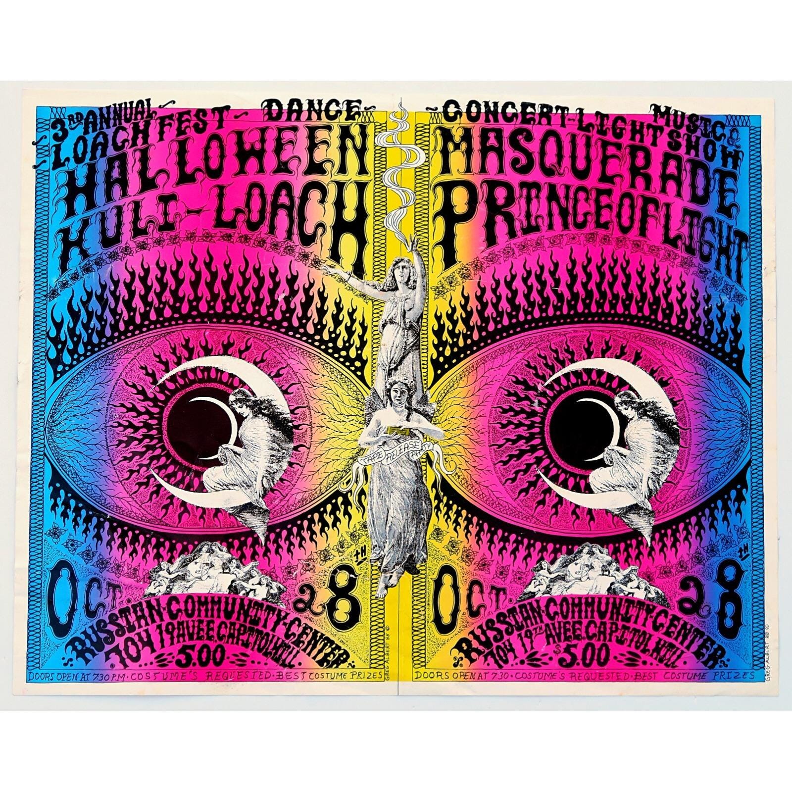 1988 Loach Fest Seattle Poster: Greg Albert Psychedelic Art - Etsy