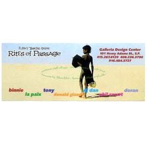 1992 Funky Tekno Tribe Rites of Passage Flyer - San Francisco Rave - 90s Dance Ephemera