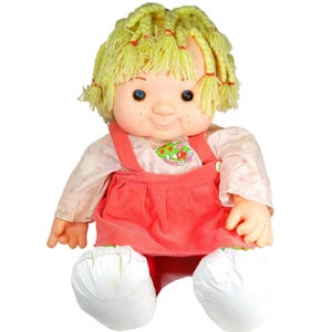 Fruit Kids 21” docka - 1984 Hip Yick - Blond & Blåögd Cabbage Patch KO