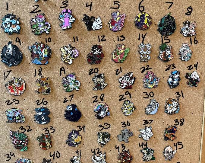 Fursona Pins- Enamel Pins Assortment [PREOWNED] - Etsy