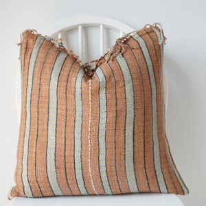 Hmong hand woven Striped Pillow cover image 1