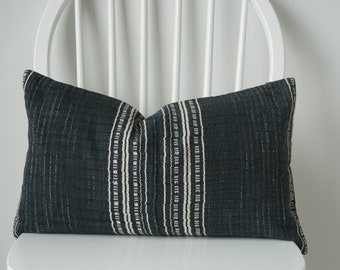 Hmong hand woven Striped Pillow cover