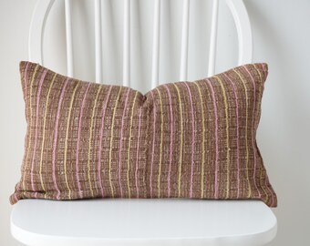 Hmong hand woven Striped Pillow cover