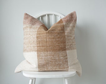 hand woven Striped Pillow cover