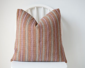 Hmong hand woven Striped Pillow cover
