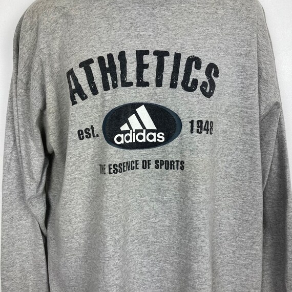Vintage Adidas Athletics Long Sleeve T Shirt Mens… - image 2