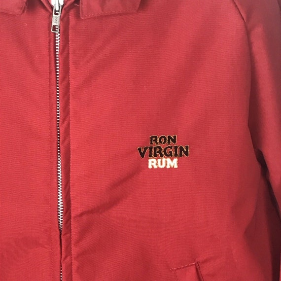Vintage Red Harrington Jacket Medium Ron Virgin R… - image 6