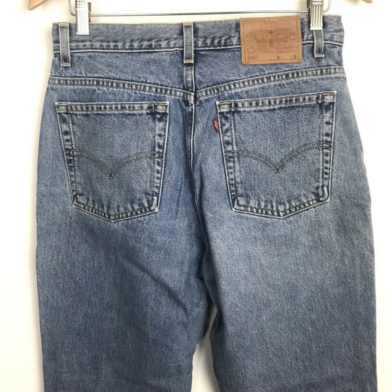 Vintage 90s Levis 550 High Waist Mom Jeans 12  Re… - image 2