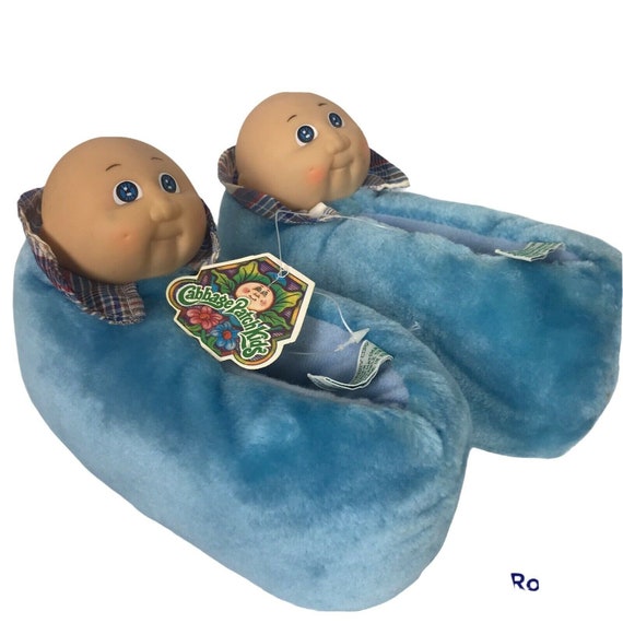 Vintage Cabbage Patch Kids Slippers Youth 11 12 B… - image 1