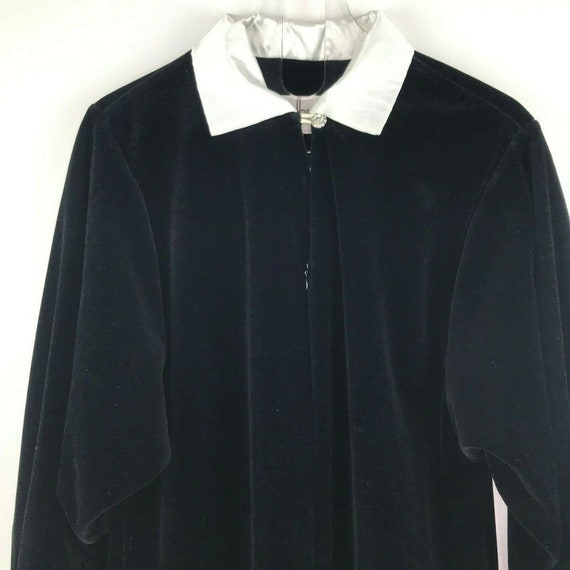 Vintage David Brown California Black Velour Robe