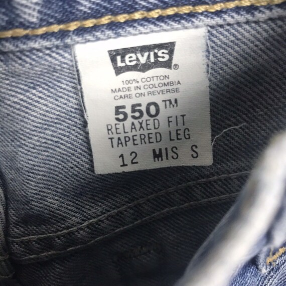 Vintage 90s Levis 550 High Waist Mom Jeans 12  Re… - image 6