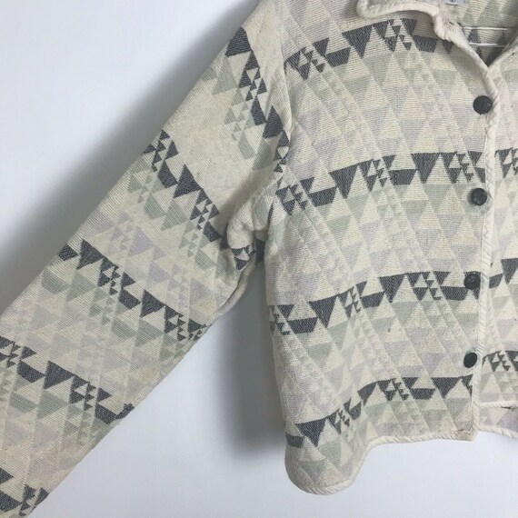 Vintage 80s Keren Hart Blanket Jacket L Womens Be… - image 3