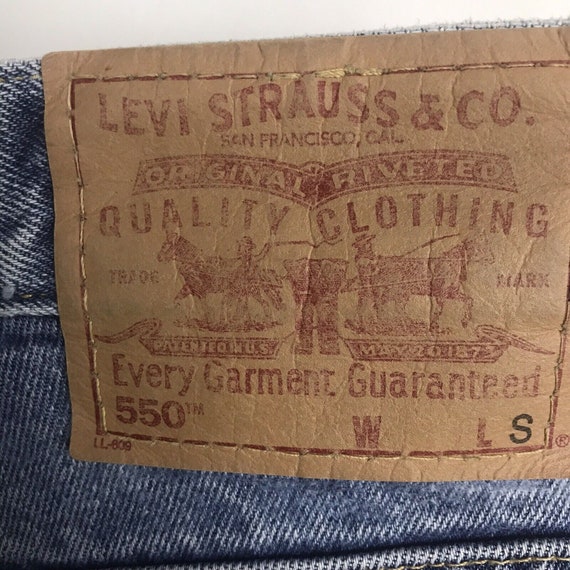 Vintage 90s Levis 550 High Waist Mom Jeans 12  Re… - image 3